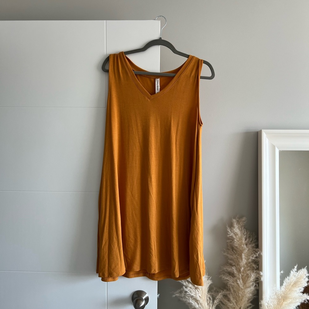 Mustard Swing Dress - XL